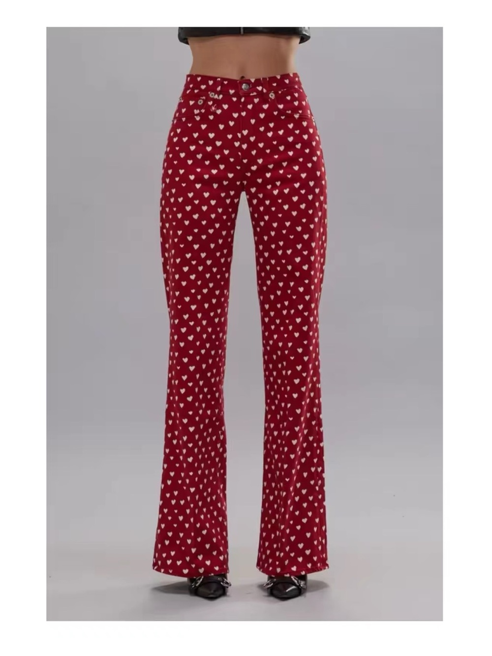 R13 CHARLOTTE JEAN Red Scattered Hearts, 25 26 27 28 - Picture 10 of 11